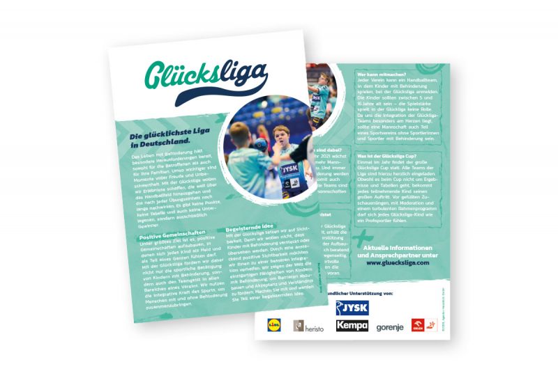 Abbildung des Glücksliga-Flyers
